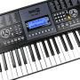 RockJam 61 Key Keyboard Piano With LCD Display Kit, Keyboard Stand, Piano Bench, Headphones, Simply Piano App & Keynote Stickers