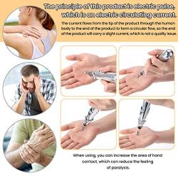 Acupuncture Pen,CAMTOA Electronic Acupuncture Pen Pain Relief,Meridian Acupuncture Pen with 5 Massage Energy Pain Therapy
