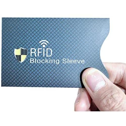 WeTest RFID Sleeves Credit Card Sleeve – Credit Card Protector Sleeves Blocks Credit Cards Transfer of Data Protecting Against Thieves Electronic Pickpocketing – 10 PCS Blue