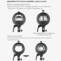 Godox S2 Speedlite S-Type Bracket Bowens Mount, for Godox V1 AD200Pro AD400Pro AD200 V860II TT685 TT600 TT350, Precise Tilt Control, Large Handle, Integrated Umbrella Mount with Pergear Diffusers