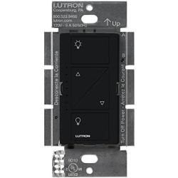 Lutron Caseta Wireless Smart Lighting Dimmer Switch for Wall & Ceiling Lights, PD-6WCL-BL, Black, Compatible with Alexa, Apple HomeKit, and the Google Assistant (2 pack) (black)