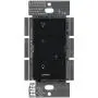 Lutron Caseta Wireless Smart Lighting Dimmer Switch for Wall & Ceiling Lights, PD-6WCL-BL, Black, Compatible with Alexa, Apple HomeKit, and the Google Assistant (2 pack) (black)