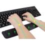 BRILA Memory Foam Mouse & Keyboard Wrist Rest Support Pad Cushion Set for Computer, Laptop, Office Work, PC Gaming - Massage Holes Design - Easy Typing Wrist Pain Relief (Black Bundle)
