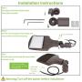 LED Parking Lot Lighting 200W, 27000LM (135LM/W) 5000K Daylight LED Parking Lot Lights with Dusk to Dawn Photocell,[750W HPS Equiv.] Adjustable LED Shoebox Area Light, Slip Fitter Mount