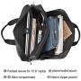 TIDING Leather Briefcase for Men 17'' Computer Bag Business Travel Messenger Bag