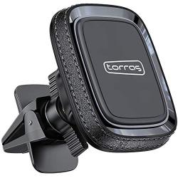 TORRAS Magnetic Car Phone Holder Mount, [6 Strong Built-in Magnets] Anti-Shake Car Vent Phone Mount, [All Phones Friendly] Air Vent Phone Mount Cradle Stand Fits for iPhone, Samsung, Huawei & All
