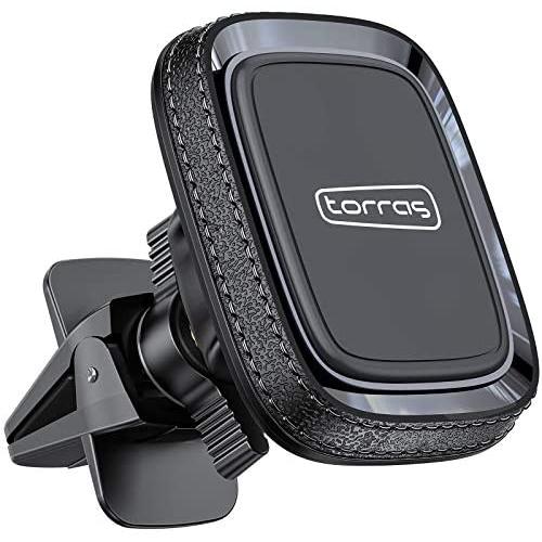 TORRAS Magnetic Car Phone Holder Mount, [6 Strong Built-in Magnets] Anti-Shake Car Vent Phone Mount, [All Phones Friendly] Air Vent Phone Mount Cradle Stand Fits for iPhone, Samsung, Huawei & All