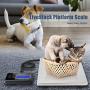 CABINAHOME Digital Pet Scale, 440Lbs Electronic Postal Shipping Scale with Stainless Steel Chassis and Built-in Handle, for Sheep Goat Pig Dog Small Pets and Cargo Weighing