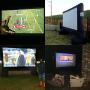 EasyGo Products 17 Inflatable Mega Movie Screen - Canvas Projection Screen for Outdoor Parties - Movie Cinema is Guaranteed to Thrill and Excite. Includes Inflation fan, Tie-Downs and Storage bag