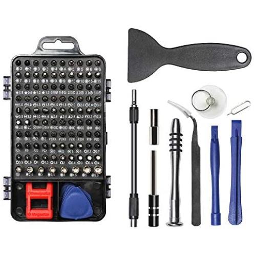 Precision Screwdriver Set with 98 Bit Set, 115 in 1 Repair Tool Kits for iPad, Tablets, Laptop, Electronics Device, Mobile/Phone Essential Home Repair Driver Kit