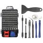 Precision Screwdriver Set with 98 Bit Set, 115 in 1 Repair Tool Kits for iPad, Tablets, Laptop, Electronics Device, Mobile/Phone Essential Home Repair Driver Kit