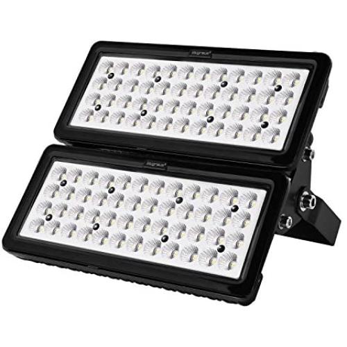 Viugreum 100W LED Flood Lights Outdoor, 10000 Lumen, Daylight White (6000-6600K) 60° Beam Angle LED Spot Light, IP67 Waterproof Security Light, Stadium Lights Work Lights Long Distance Lighting