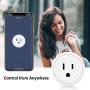 Alexa Smart Plugs - Aoycocr Mini WIFI Smart Socket Switch Works With Alexa Echo Google Home, Remote Control Smart Outlet with Timer Function, No Hub Required, ETL/FCC Listed 4 Pack Only 2.4GHz Network