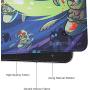 Bimor Extended Gaming Mouse Mat / Pad - Large, Wide (Long) Custom Professional Mousepad, Stitched Edges, Ideal for Desk Cover, Computer Keyboard, PC and Laptop (90x40 laotou020)