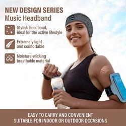 Sleep Headphones Bluetooth Headband, Wireless Sports Bluetooth Headband Headphones with Thin Speakers, Sleep Earbuds, Wireless Sleeping Headphones for Workout Running Yoga Nap, Gift for Men and Women