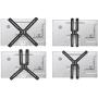 WALI VESA Mount Bracket Adapter Monitor Arm Mounting Kit for Screen 13 to 27 inch, VESA 75mm and 100mm (UVVEP)