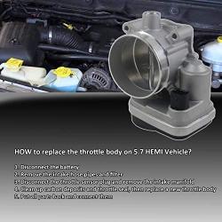 Electronic Throttle Body Assembly W/IAC TPS for 05-12 Aspen Dodge Durango Ram 1500 Pickup 5.7 Hemi Part# 53032801AA, 53032801AB, 53032801AC GLOSSY AUTO PARTS