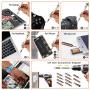 GANGZHIBAO 90pcs Electronics Repair Tool Kit Professional, Precision Screwdriver Set Magnetic for Fix Open Pry Cell Phone, Apple iPhone, Computer, PC, Laptop, Tablet, iPad, Mac book with Portable Bag