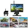 Rimoody Wireless Backup Camera Kit with 7” Monitor for Car 12-24V Trucks,Cars,SUVs,Vans,Campers Reverse Rear View Camera Night Vision Waterproof Vehicle Backup Camera Parking System with Car Charger