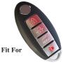 Coolbestda 2Pcs Silicone Smart Key Fob Cover Protector Keyless Jacket Remote Control Holder for Nissan Altima Maxima Murano Armada Gt-r Sentra