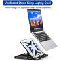 Besign LS07 Adjustable Laptop Stand, Ergonomic Riser Notebook Computer Holder Stand Compatible with Air, Pro, Dell XPS, HP, Lenovo More 10-15.6'' Laptops, Silver