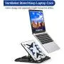 Besign LS07 Adjustable Laptop Stand, Ergonomic Riser Notebook Computer Holder Stand Compatible with Air, Pro, Dell XPS, HP, Lenovo More 10-15.6'' Laptops, Silver
