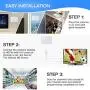 Amplified HD Digital TV Antenna - Support 4K 1080p and All Older TVs - Indoor Smart Switch Amplifier Signal Booster - Coax HDTV Cable/AC Adapter