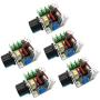 AC 50-220V 2000W 25A Motor Speed Controller SCR High-power Electronic Voltage Regulator Module Motor LED Dimmerswith Speed Control Knob(5pcs)