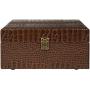 Crosley CR8017A-BR Voyager Vintage Portable Turntable with Bluetooth Receiver and Built-in Speakers, Brown
