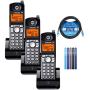 Motorola ML25055 2-Line DECT 6.0 Cordless Handsets (3-pk) for RCA 25255RE2/25270RE3/25260 and Motorola ML25212/ML25252/ML25260 Base Stations Bundle with Blucoil 10 Cat5e Cable, and Cable Ties (5-pk)