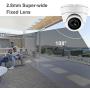 [Auido] Anpviz IP POE 3.5in Dome Outdoor 5MP Camera(Hikvision Compatible), HD Onvif Security Camera with Microphone, Indoor Outdoor Wide Angle 2.8 mm Lens IP66 Weatherproof Night Vision White Camera