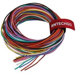BNTECHGO 24 Gauge Silicone Wire Kit 10 Color Each 10 ft Flexible 24 AWG Stranded Tinned Copper Wire