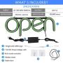 LED Open Sign,16x6 inch Open Sign for Business,with Multiple Flashing Modes, Ideal for Restaurant, Bar, Salon and More,24V/1A Power Supply，with Open/Close Sign (Green)