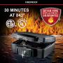 MASTER LOCK Fireproof Security Safe [Fire & Water resistant] [Small] - H0100EURHR0 - For ID papers, Pictures, Small Electronics, Storage Devices