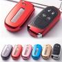 Xotic Tech 1x Glossy Red TPU Smart Key Remote Keyless Cover FOB Shell Case for Jeep/for Dodge/for Chrysler