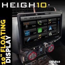 Stinger HEIGH10 10'' Multimedia Car Stereo 1024 x 600 HD Display. Apple Car Play, Android Auto, SiriusXM Ready, Bluetooth, TOSLINK Audio Output & HDMI Rear Input, Single/Double DIN Mounting