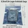 Daarcin Antistatic Bags, 40pcs 4 Sizes Mixed ESD Bags with Labels for Hard Drive HDD ESD Shielding Bags for Varieties of Electronic Device (4MixedSize)