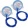 TWTADE 2PCS 5-6RPM TYC-50 Synchronous Synchron for Cup Turner, AC 100~127V 50/60Hz 4W CW/CCW Turntable motor with 6ft Lamp cord,7mm Connector,Coupling,Screw,wrench TYC-50