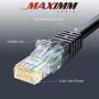 Ethernet Cable, 25 Feet. Cat 6 (2 Pack) High Speed LAN Network, Internet Cord RJ45. 25Ft Cat6, Black, Cables Pure Copper, UL