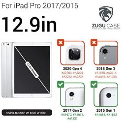 ZUGU CASE - 2017/2015 iPad Pro 12.9 inch (Old Model) 1st & 2nd Gen Case Prodigy X - Very Protective But Thin + Convenient Magnetic Stand + Sleep/Wake Cover for Men & Women (Black)