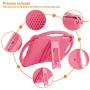 TopEsct Kids Case for iPad Mini 5 4 3 2 1,Silicone Childproof for All Kinds of iPad Mini, Built-in Handle Stand, Comes with a Strap. (Pink)
