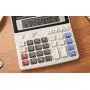 12-Digit Battery Dual Powered Handheld Electronic Business Mini Solar Basic Desktop Financial Scientific Office Calculator, Simple Desk Calculators with Large LCD Display