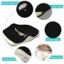 Seat Cushion, Feagar Memory Foam Chair Pad/Coccyx Pillow for Car Seat, Office/Computer Chair and Wheelchair, Orthopedic Breathable+Ergonomic for Sciatica, Tailbone Pain Relief