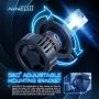 NINEO H7 LED Bulbs | CREE Chips Halogen Replacement 6500K Extremely Bright All-in-One Conversion Kit | 360 Degree Adjustable Beam Angle | Fog light