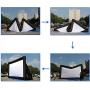 PPXIA 20 Ft Inflatable Movie Projector Screen,Includes Fan,Tie-Downs,Repair Kit,Storage Bags,Supports Front and Rear Projection