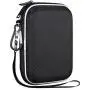 Lacdo Hard Drive Carrying Case for Western Digital WD My Passport Ultra WD Elements SE WD P10 Game Drive Portable External Hard Drive 1TB 2TB 3TB 4TB 5TB USB 3.0 2.5 inch HDD Travel Storage Bag, Black