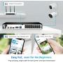 Reolink 5MP 16CH POE Security Camera System, 8pcs 5MP PoE Cameras with 16 Channel PoE NVR Recorder, Pre-Installed 3TB Hard Drive, Waterproof for Outdoor Indoor Use, 24/7 Recording,100ft Night Vision