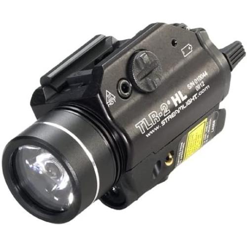 Streamlight 69261 TLR-2 HL 1000-Lumen LED Rail Mounted Tactical Light with Red Laser, Black