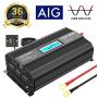VOLTWORKS 1500W Pure Sine Wave Power Inverter DC 12v to AC 110v-120v with 4.8A Dual USB Ports 3 AC Outlets and Remote Control LCD Display for Home RV Truck[3 Years Warranty]