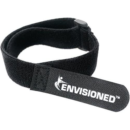 Velour Cinch Straps 1.5'' x 15'' - 6 Pack, Soft Touch Microfiber Reusable Hook and Loop